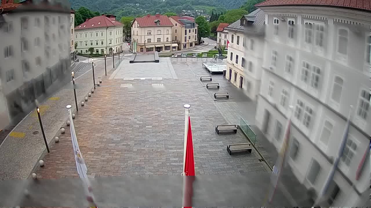 Idrija – Mestni trg (kuća slikara Jurija Tavčara)
