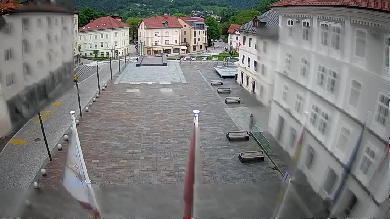 Idrija – Mestni trg (Haus des Malers Jurij Tavčar)