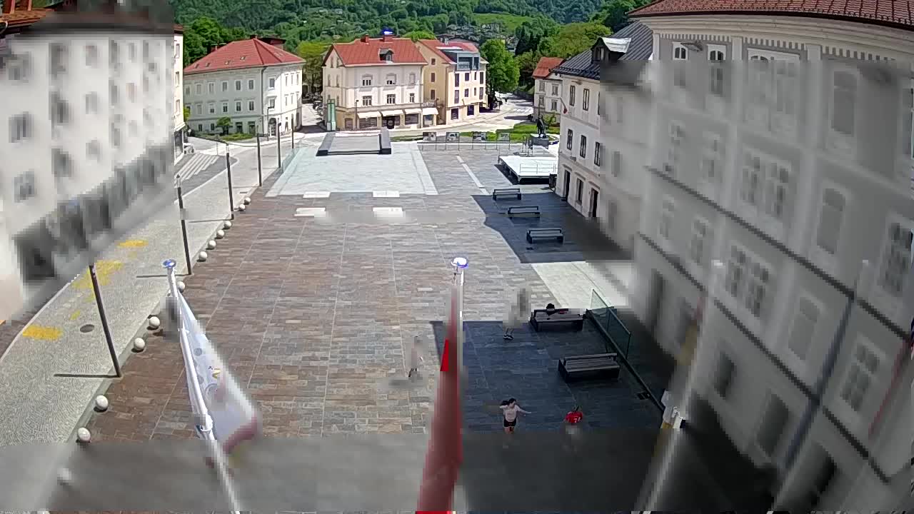 Idrija – Mestni trg (Haus des Malers Jurij Tavčar)