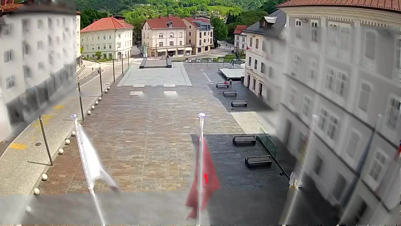 Idrija – Mestni trg (Haus des Malers Jurij Tavčar)