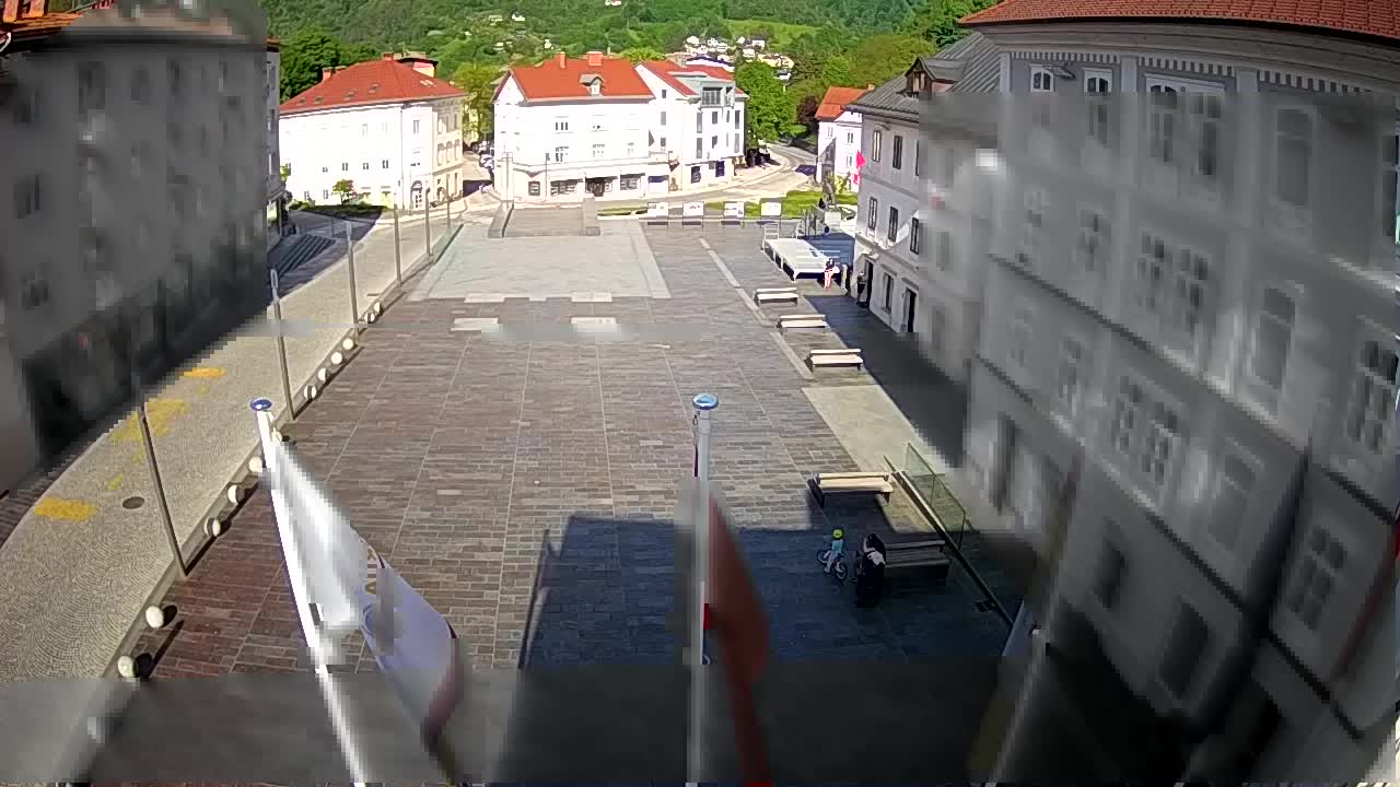 Idrija – Mestni trg (casa del pintor Jurij Tavčar)