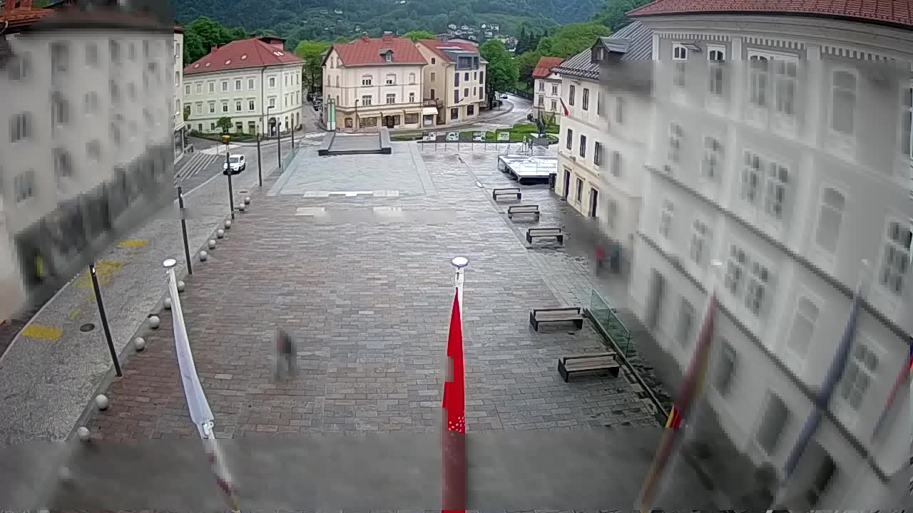 Idrija – Mestni trg (house of painter Jurij Tavčar)
