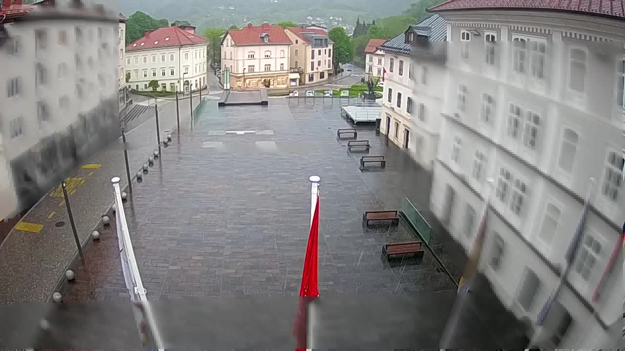 Idrija – Mestni trg (house of painter Jurij Tavčar)