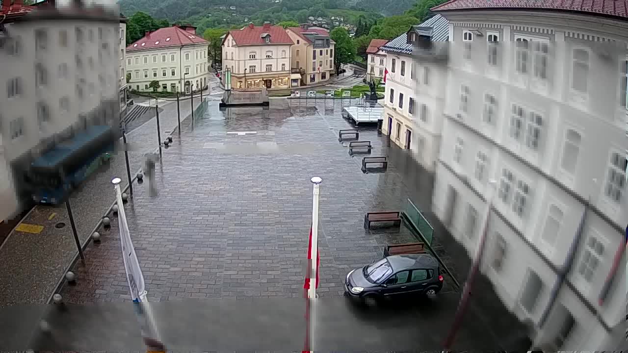 Idrija – Mestni trg (house of painter Jurij Tavčar)