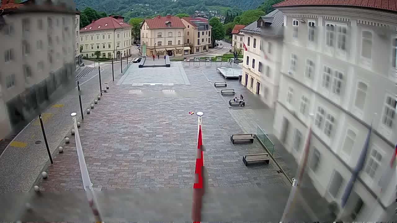 Idrija – Mestni trg (kuća slikara Jurija Tavčara)