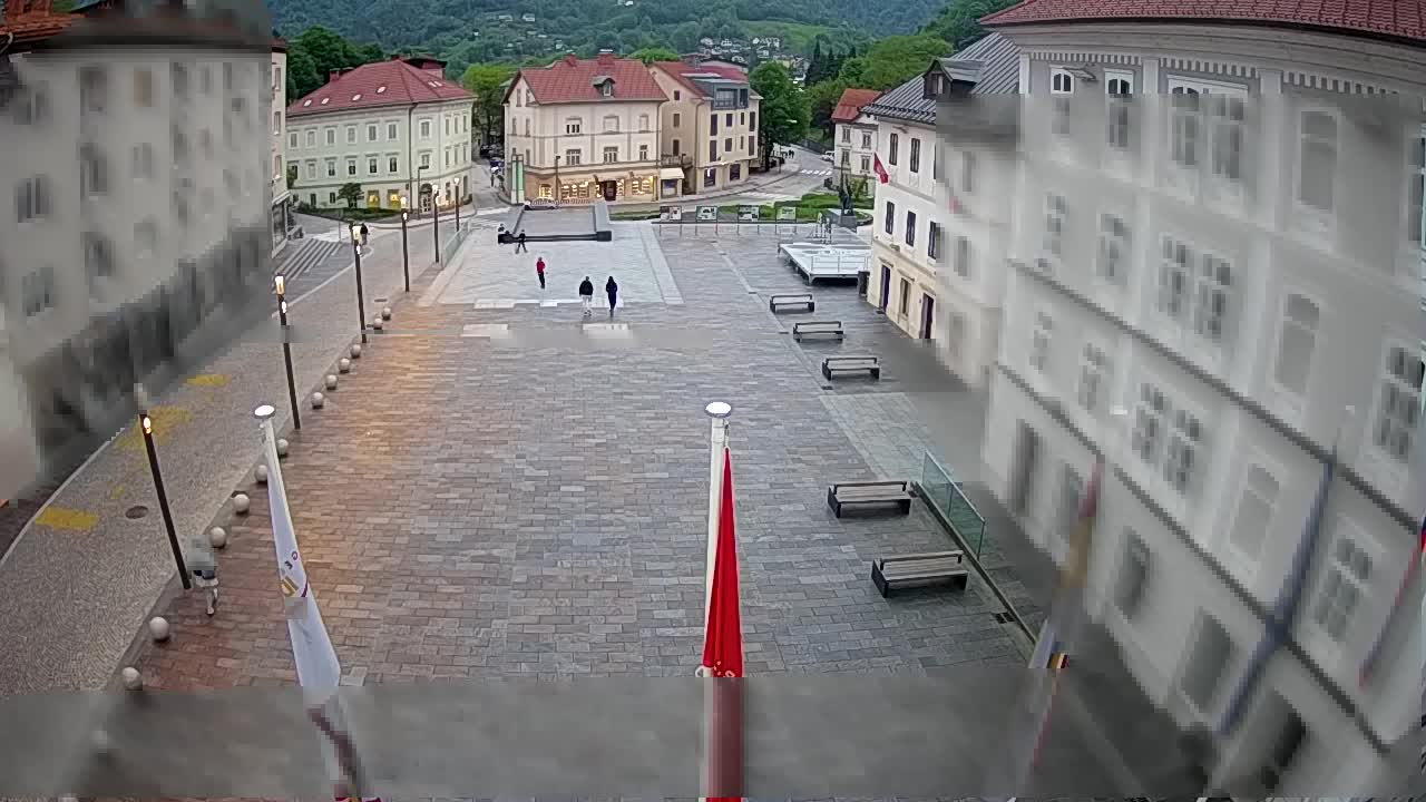 Idrija – Mestni trg (house of painter Jurij Tavčar)