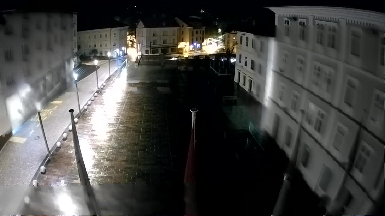 Idrija – Mestni trg (maison du peintre Jurij Tavčar)
