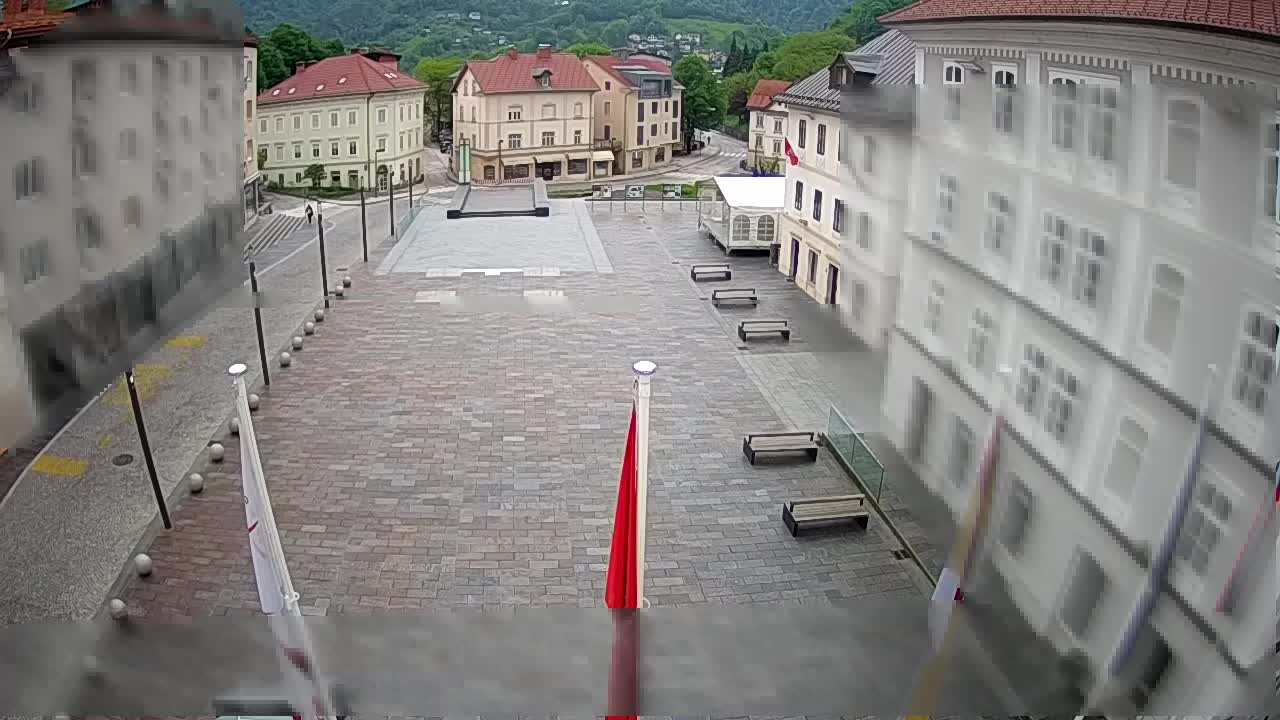 Idrija – Mestni trg (kuća slikara Jurija Tavčara)