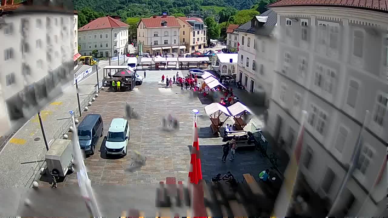 Idrija – Mestni trg (maison du peintre Jurij Tavčar)
