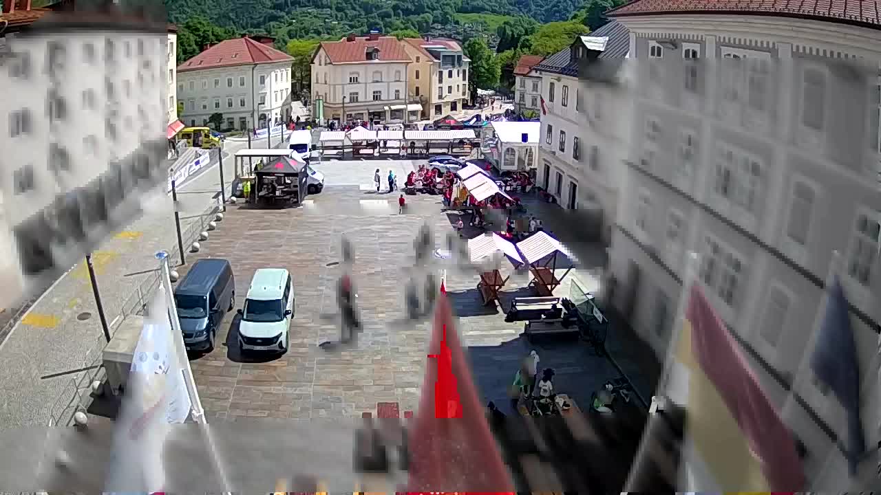 Idrija – Mestni trg (house of painter Jurij Tavčar)