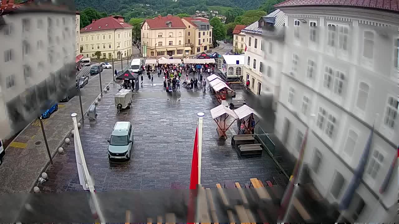 Idrija – Mestni trg (hiša slikarja Jurija Tavčarja – idrijskega)