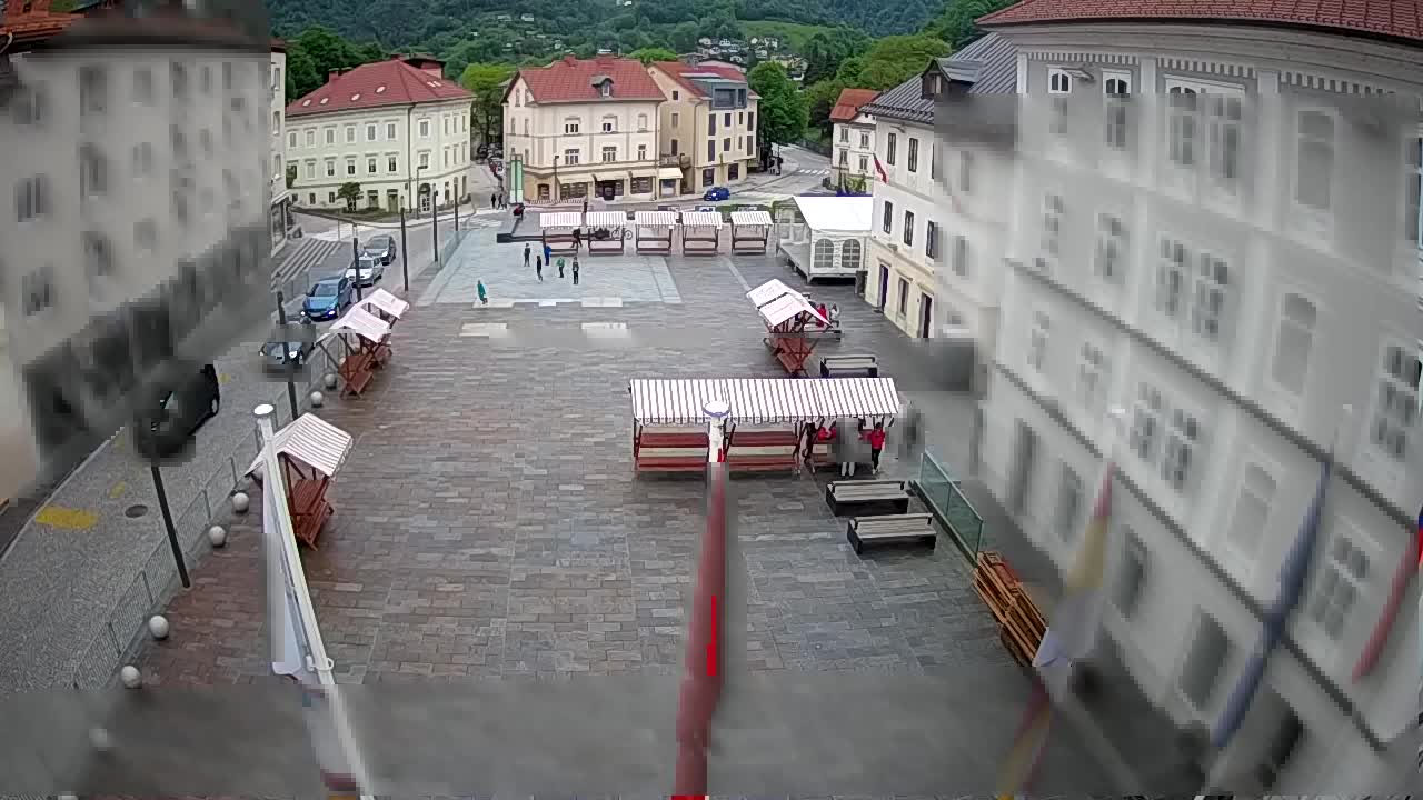 Idrija – Mestni trg (hiša slikarja Jurija Tavčarja – idrijskega)