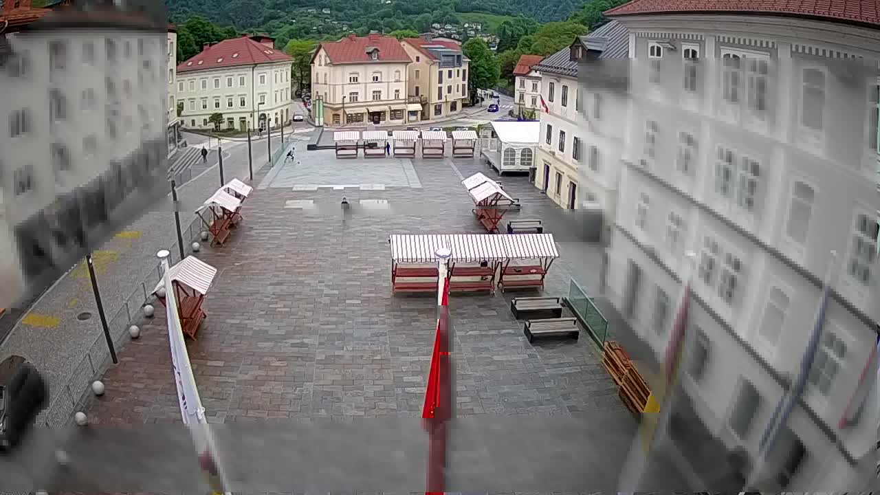 Idrija – Mestni trg (house of painter Jurij Tavčar)