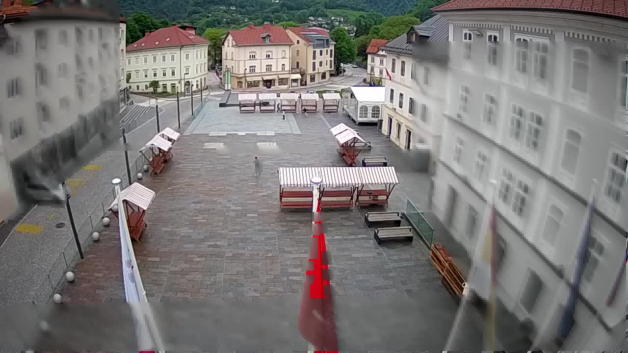 Idrija – Mestni trg (kuća slikara Jurija Tavčara)
