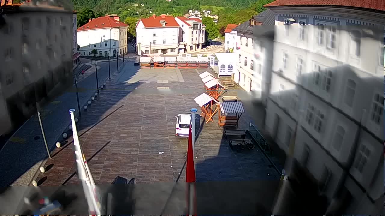 Idrija – Mestni trg (casa del pintor Jurij Tavčar)