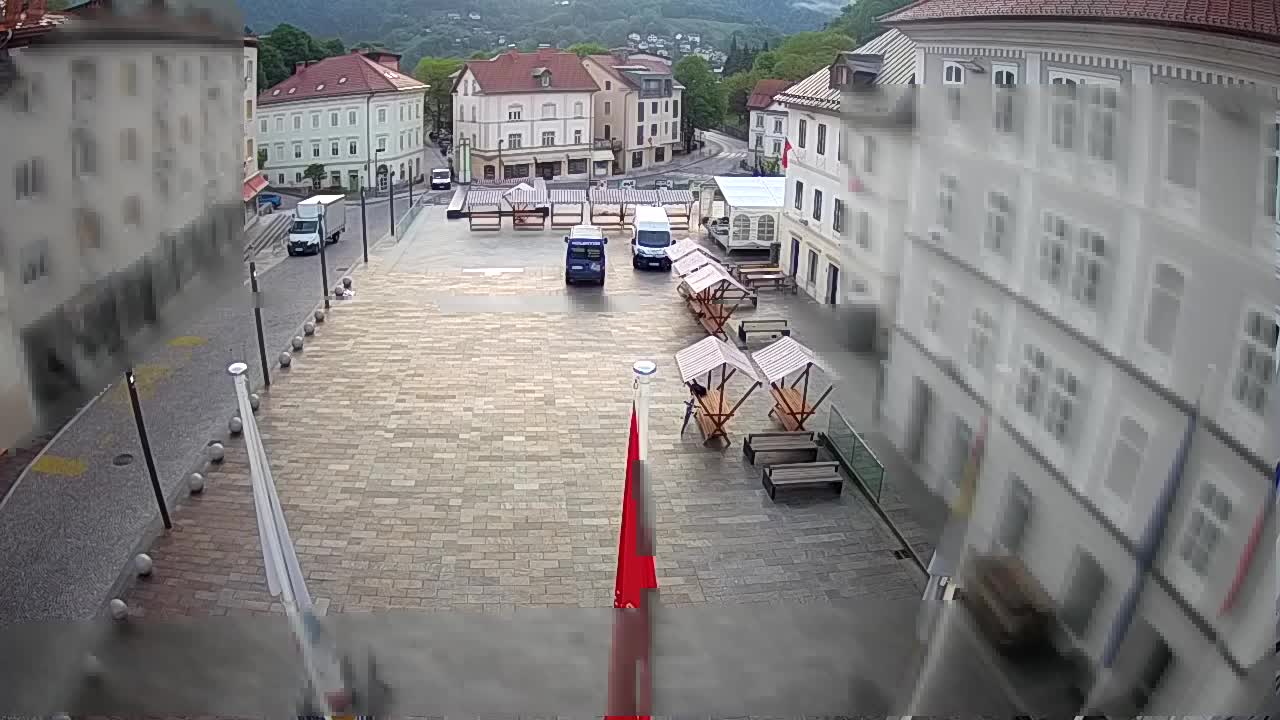 Idrija – Mestni trg (hiša slikarja Jurija Tavčarja – idrijskega)