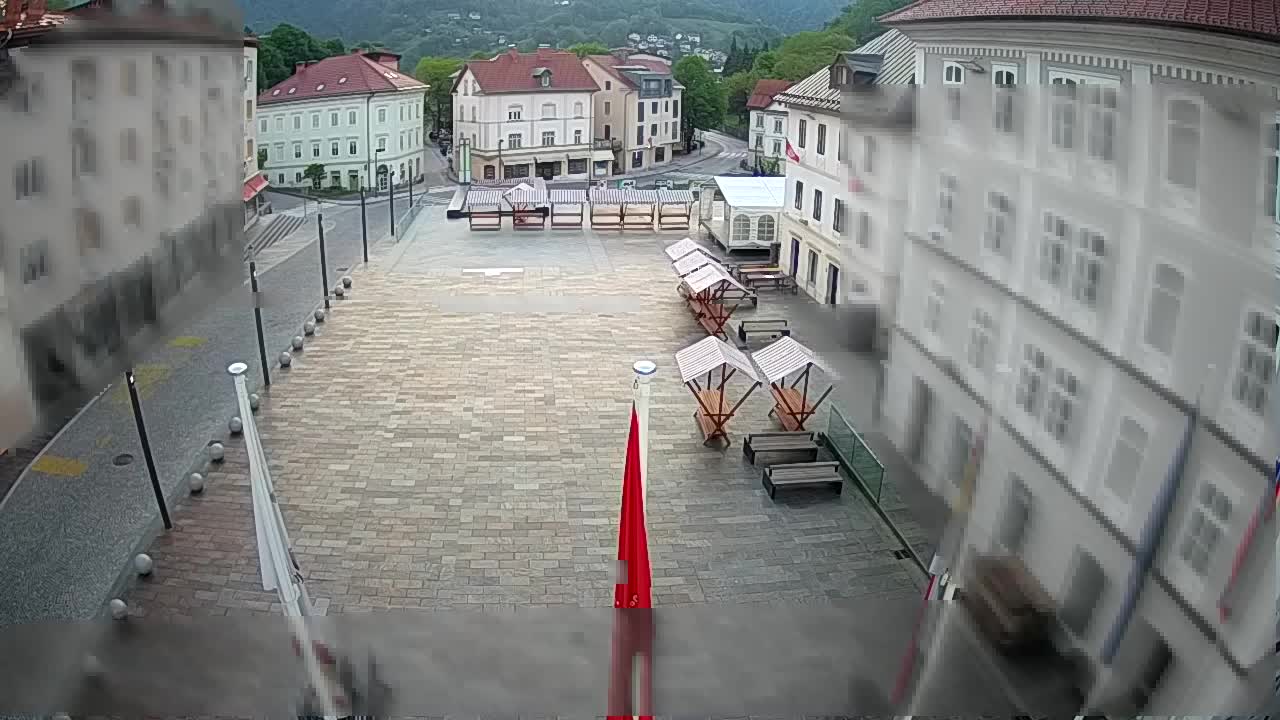 Idrija – Mestni trg (kuća slikara Jurija Tavčara)