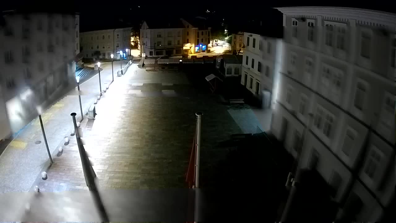 Idrija – Mestni trg (maison du peintre Jurij Tavčar)