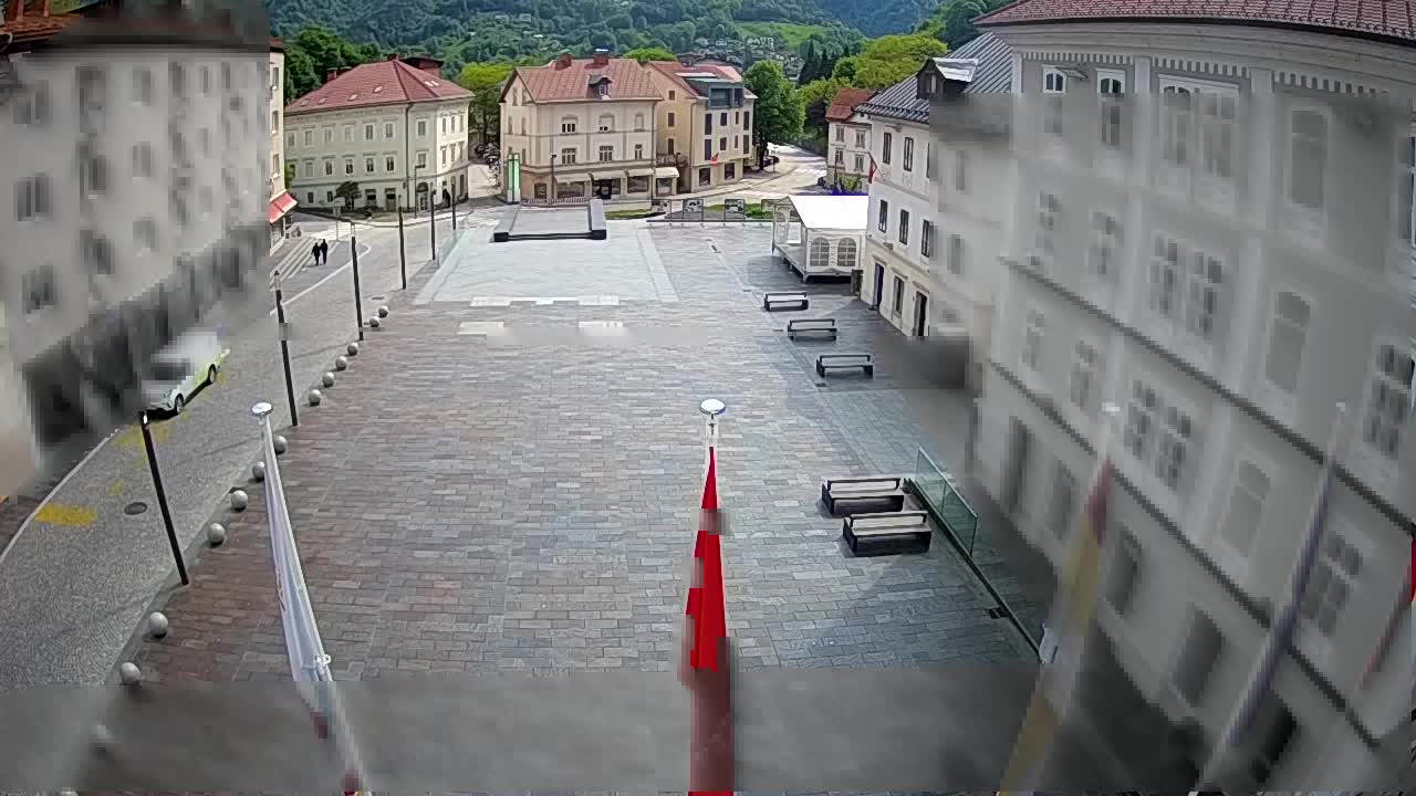 Idrija – Mestni trg (house of painter Jurij Tavčar)
