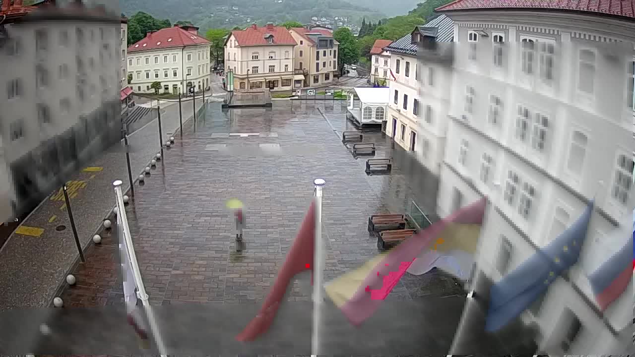 Idrija – Mestni trg (house of painter Jurij Tavčar)