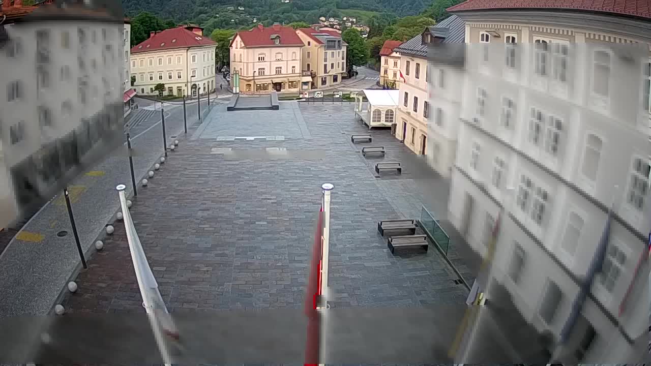Idrija – Mestni trg (kuća slikara Jurija Tavčara)