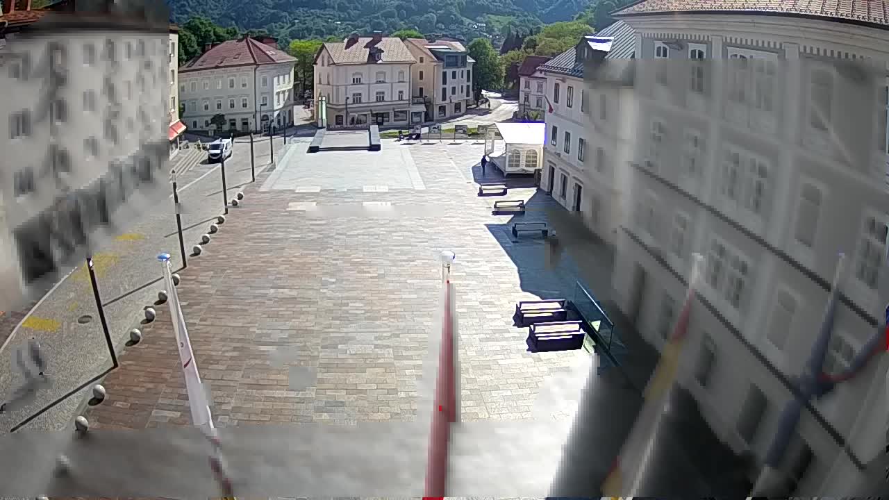 Idrija – Mestni trg (house of painter Jurij Tavčar)