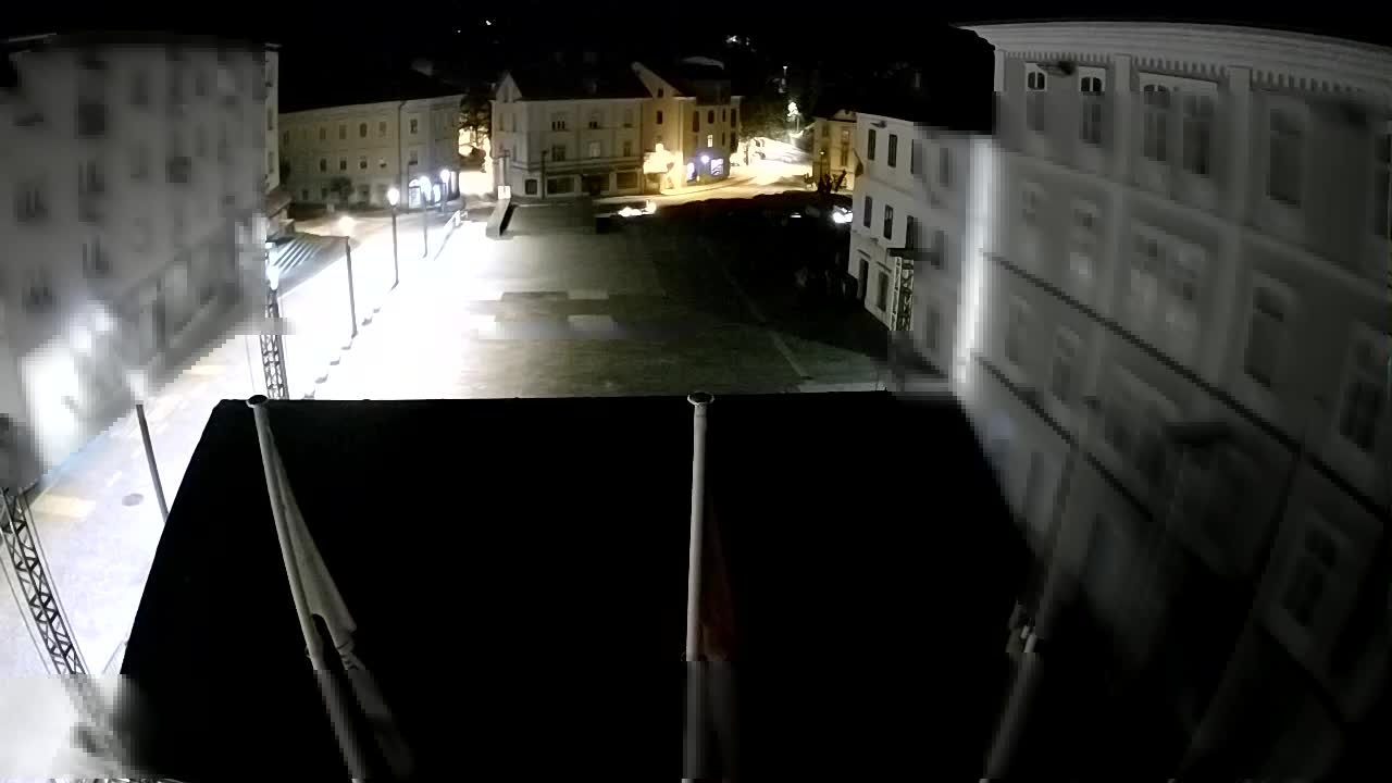 Idrija – Mestni trg (casa natale del pittore Jurij Tavčar)