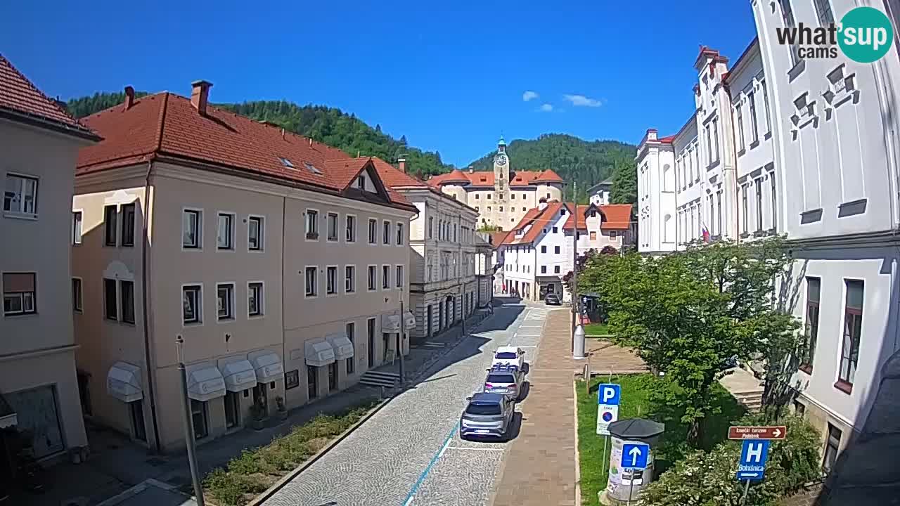 Spletna kamera Idrija – Pogled z občinske stavbe