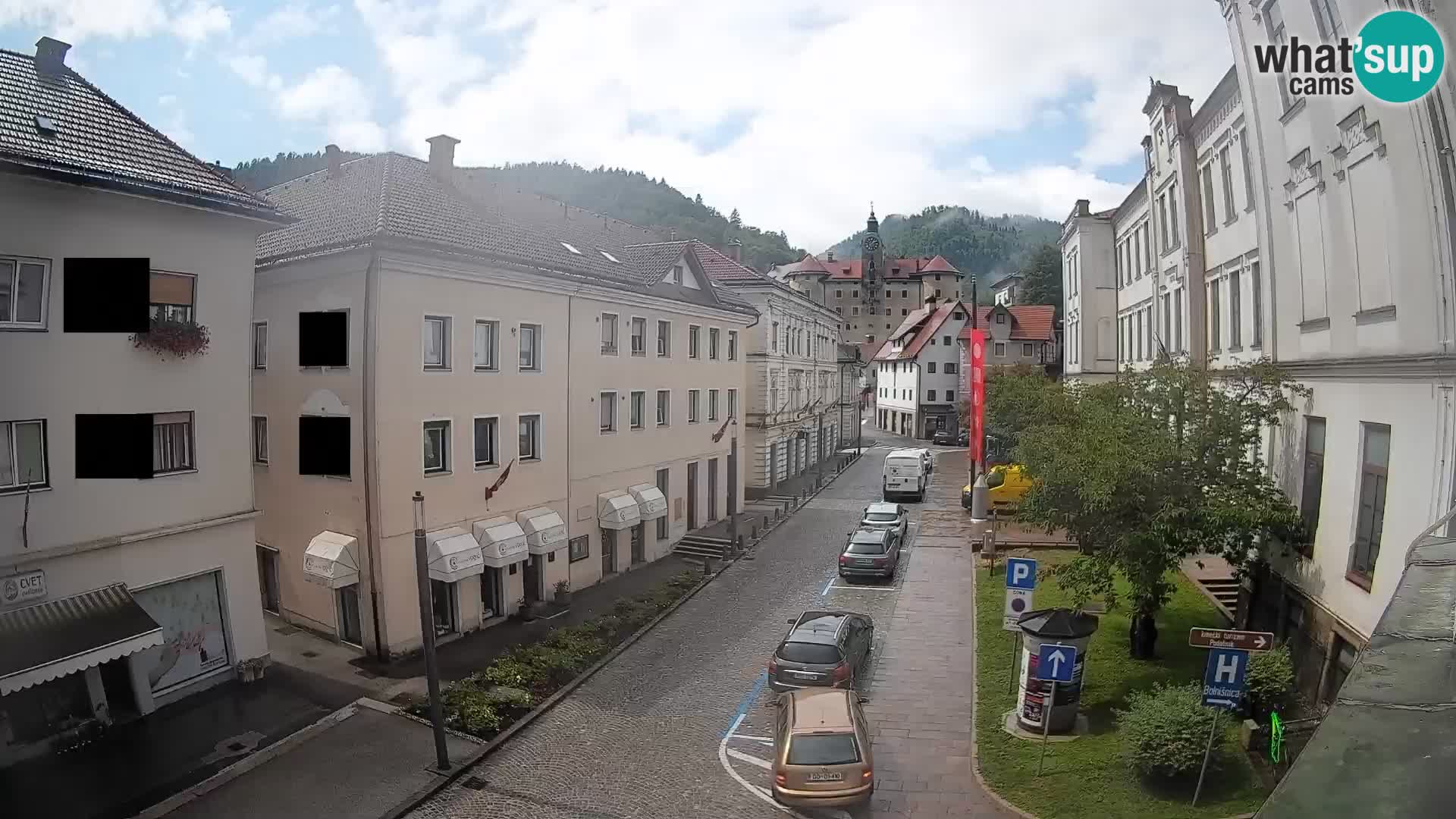 Spletna kamera Idrija – Pogled z občinske stavbe