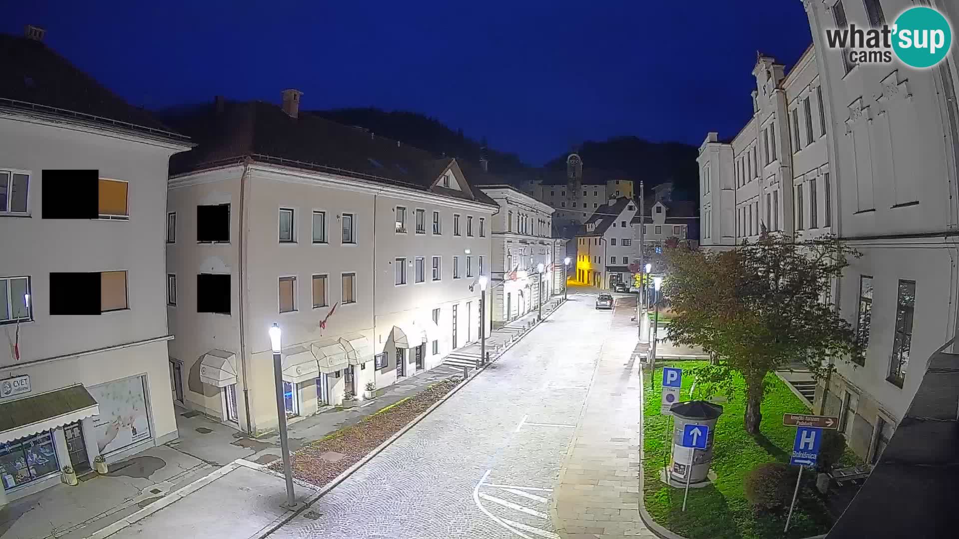 Spletna kamera Idrija – Pogled z občinske stavbe