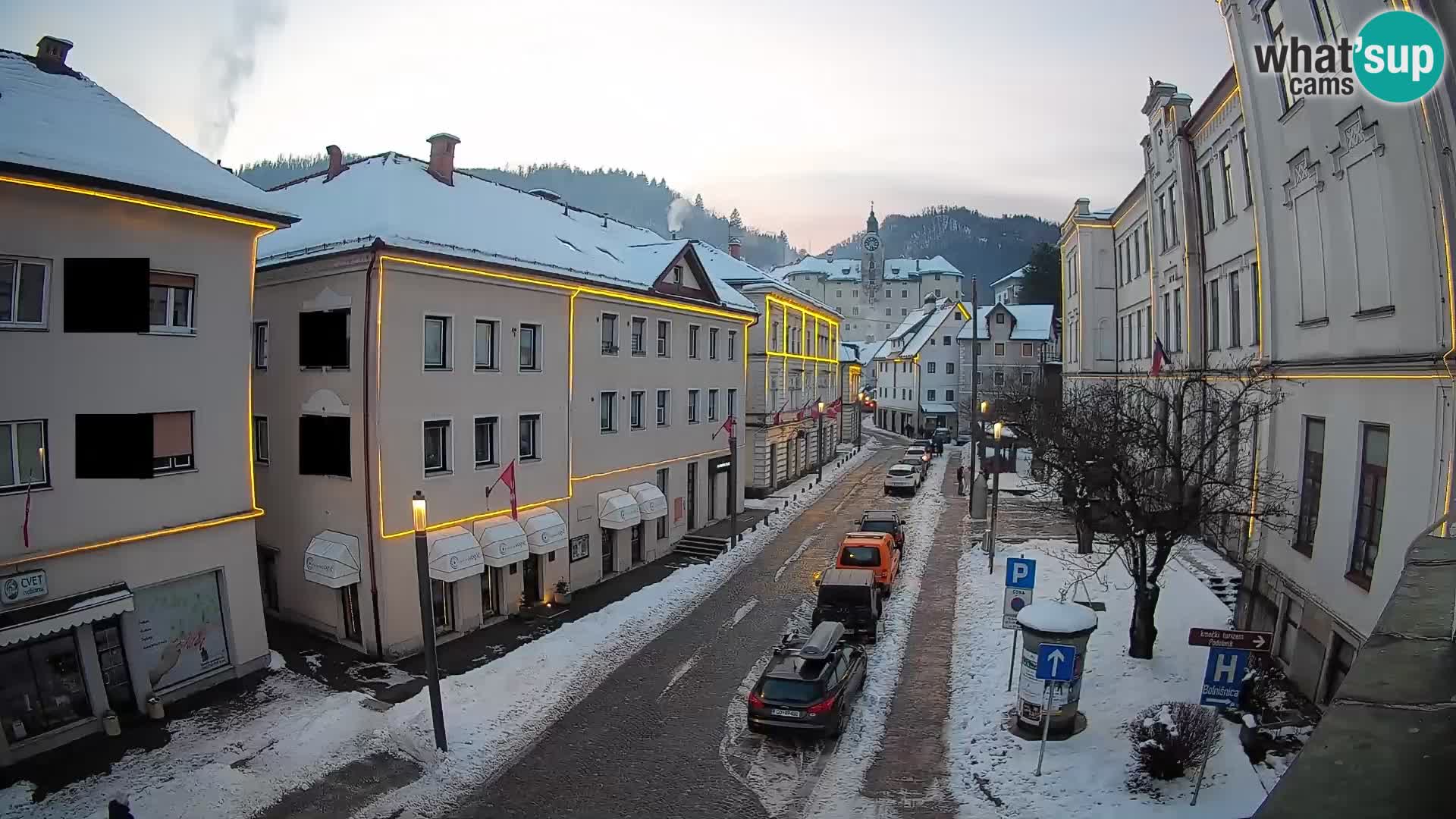 Spletna kamera Idrija – Pogled z občinske stavbe
