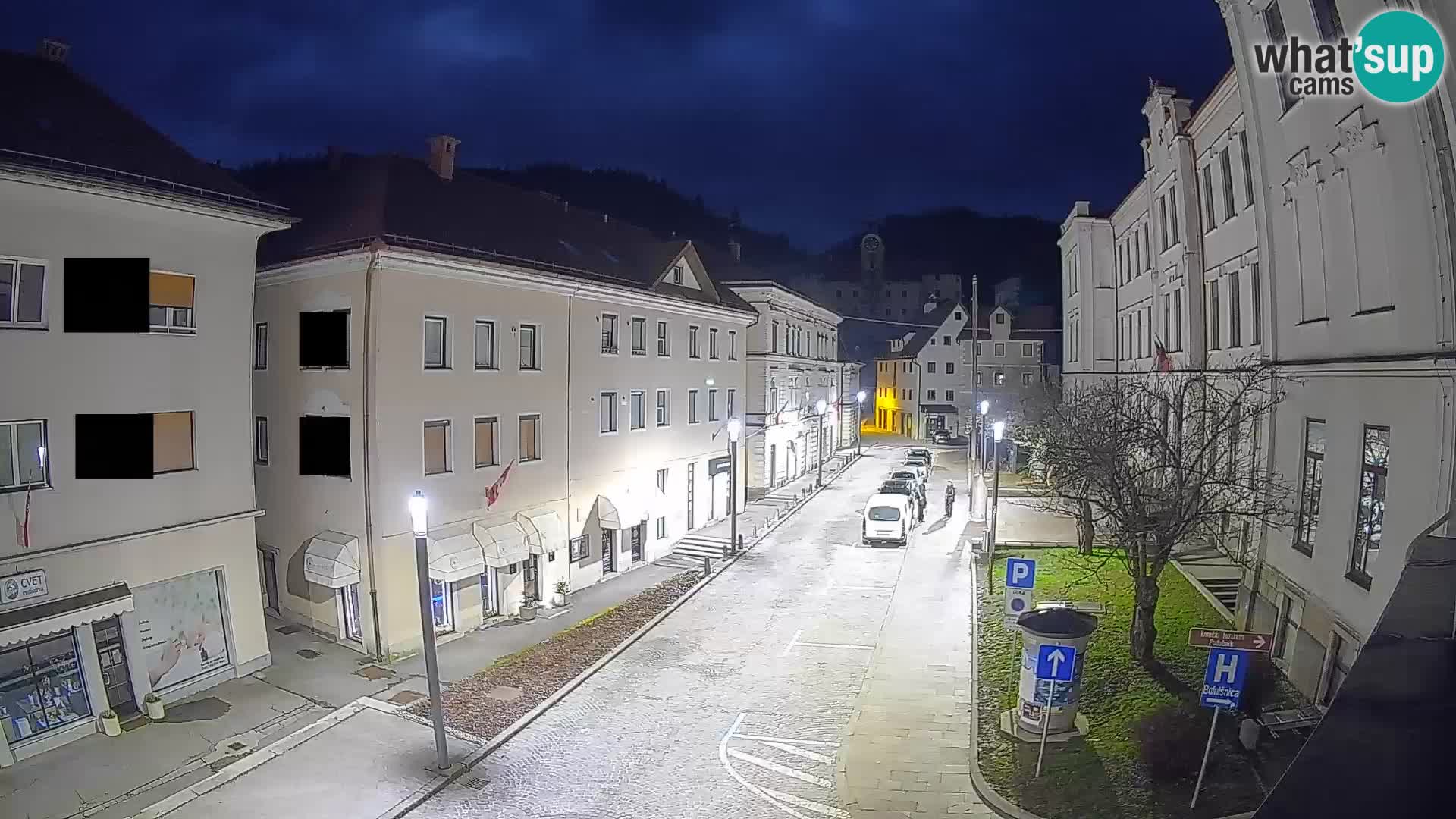 Spletna kamera Idrija – Pogled z občinske stavbe