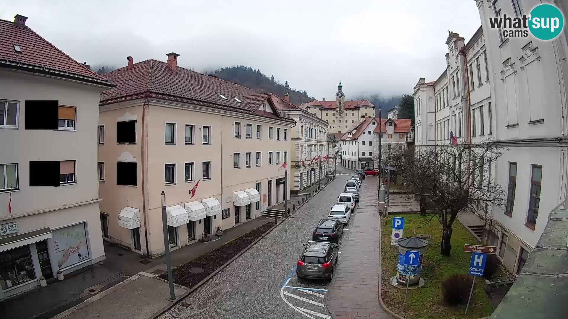 Spletna kamera Idrija – Pogled z občinske stavbe