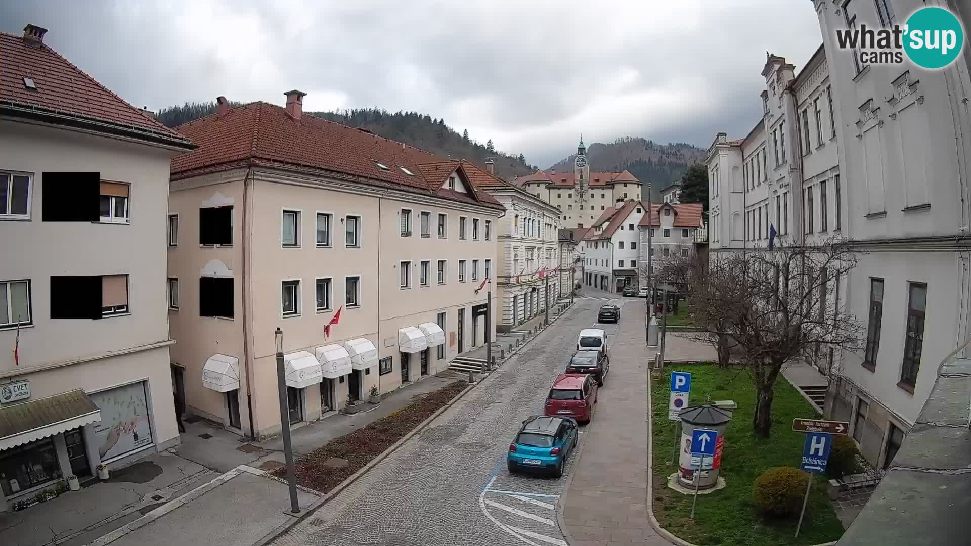 Spletna kamera Idrija – Pogled z občinske stavbe