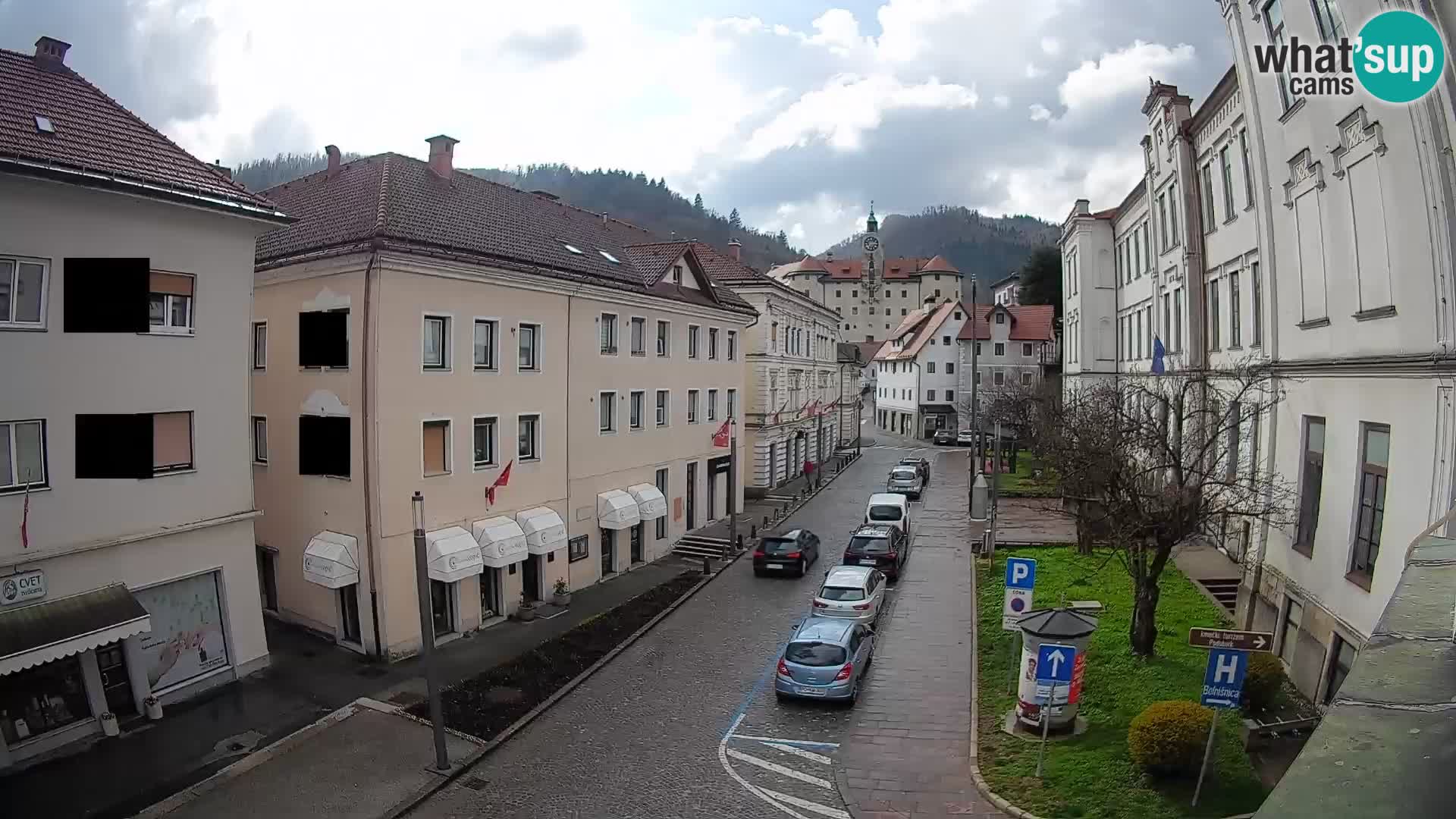 Spletna kamera Idrija – Pogled z občinske stavbe