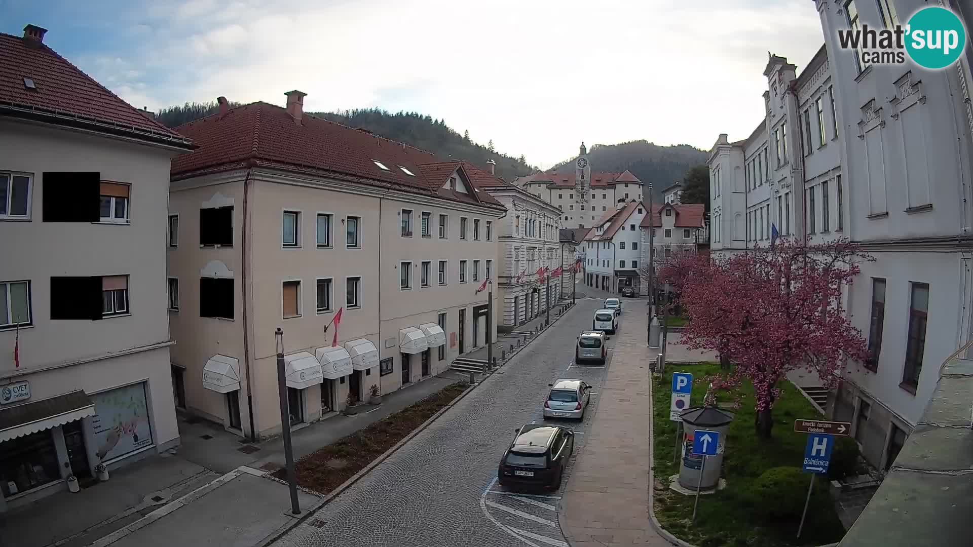 Spletna kamera Idrija – Pogled z občinske stavbe