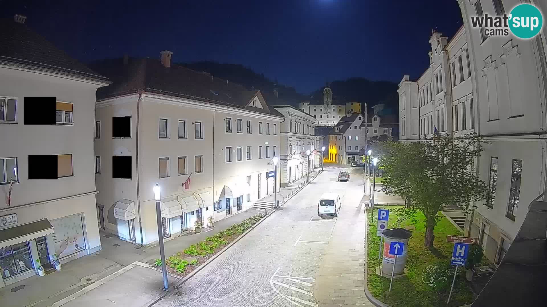 Spletna kamera Idrija – Pogled z občinske stavbe