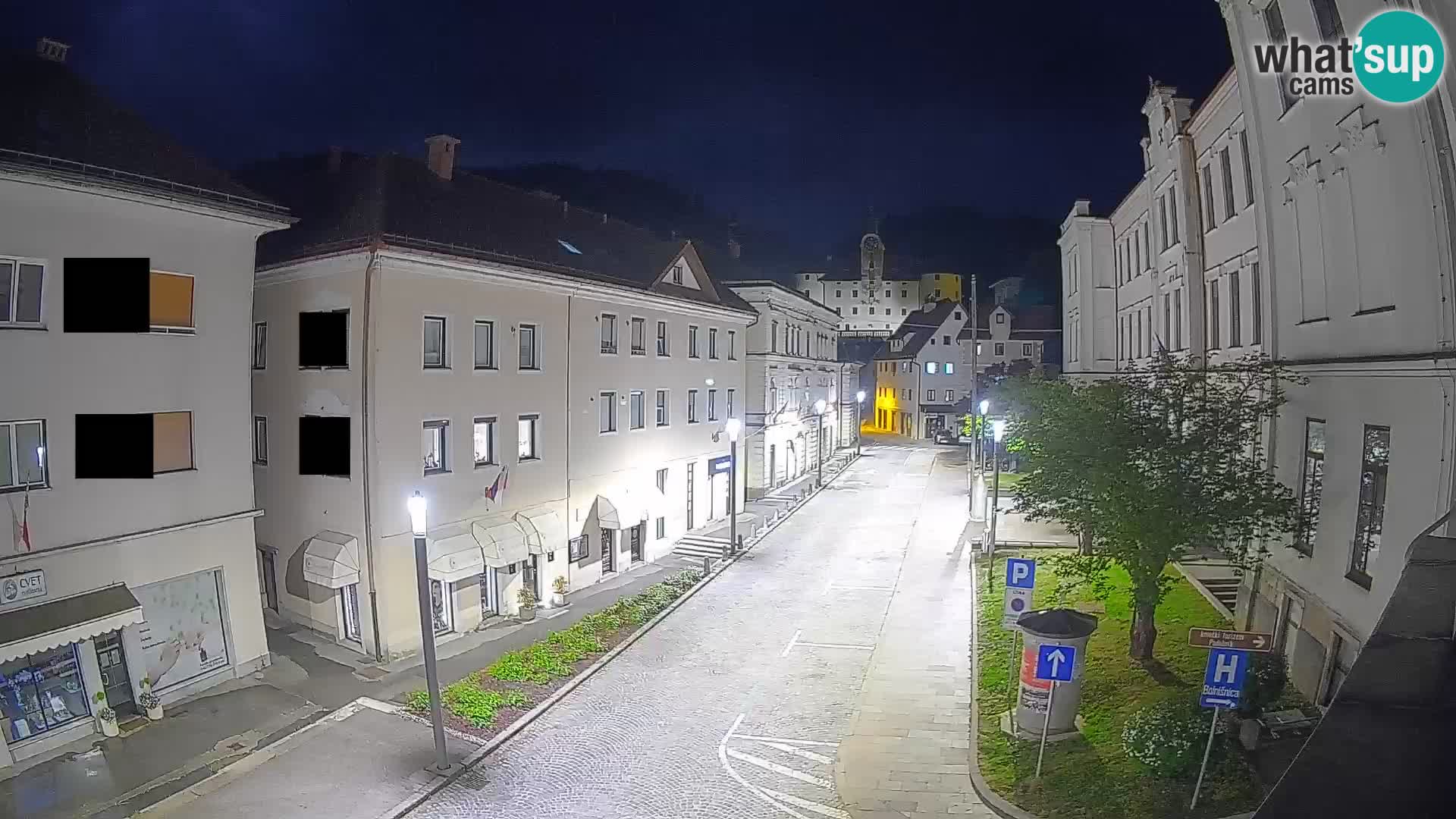 Spletna kamera Idrija – Pogled z občinske stavbe