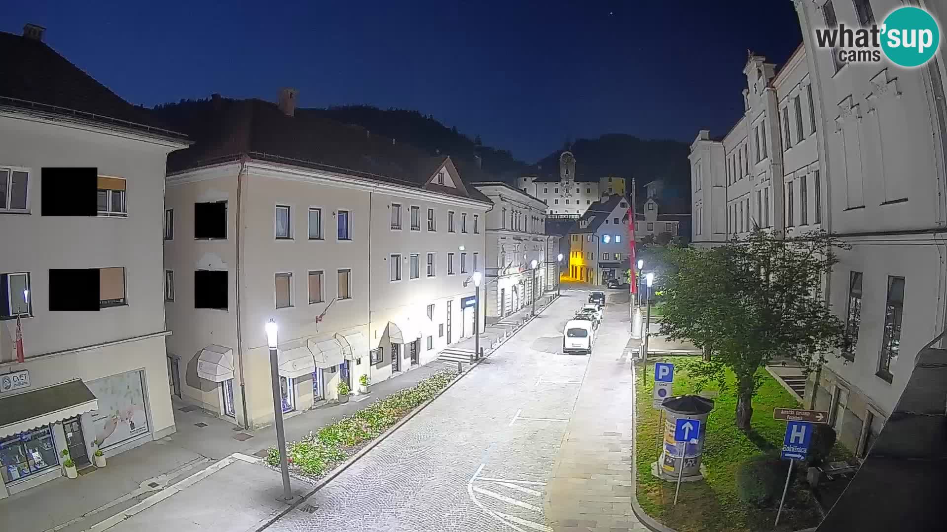 Spletna kamera Idrija – Pogled z občinske stavbe