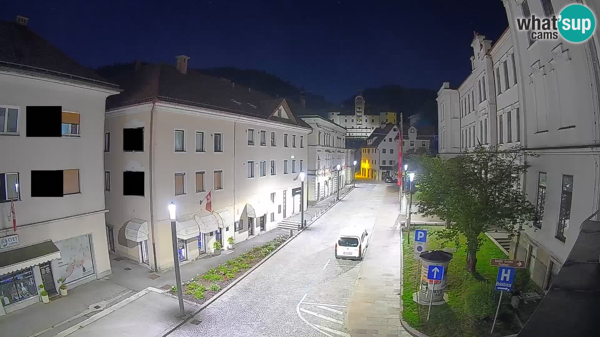 Spletna kamera Idrija – Pogled z občinske stavbe