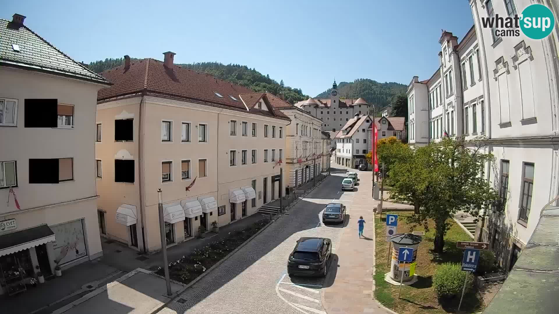 Spletna kamera Idrija – Pogled z občinske stavbe