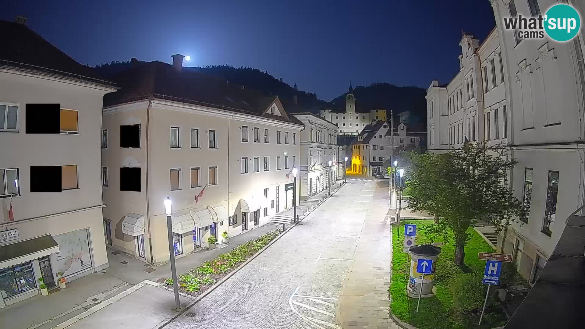 Spletna kamera Idrija – Pogled z občinske stavbe