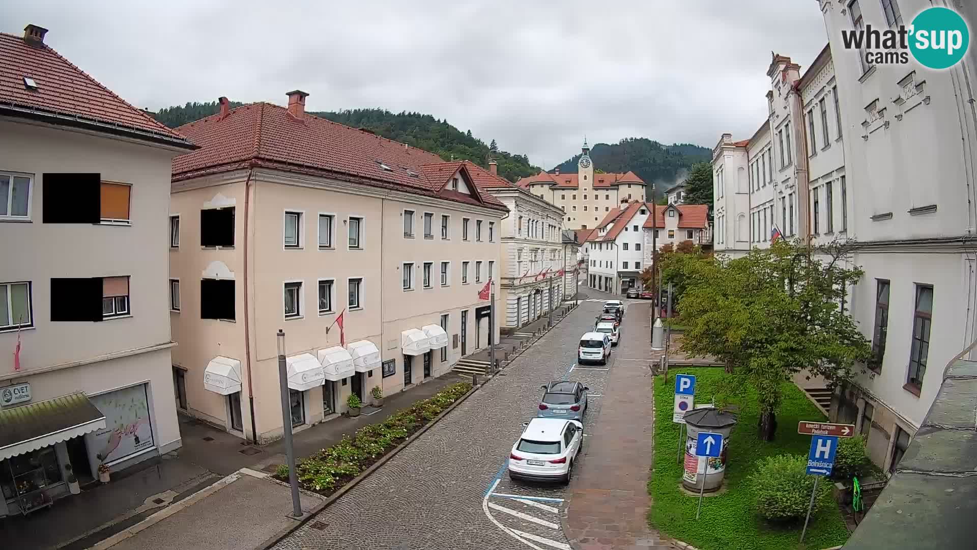 Spletna kamera Idrija – Pogled z občinske stavbe