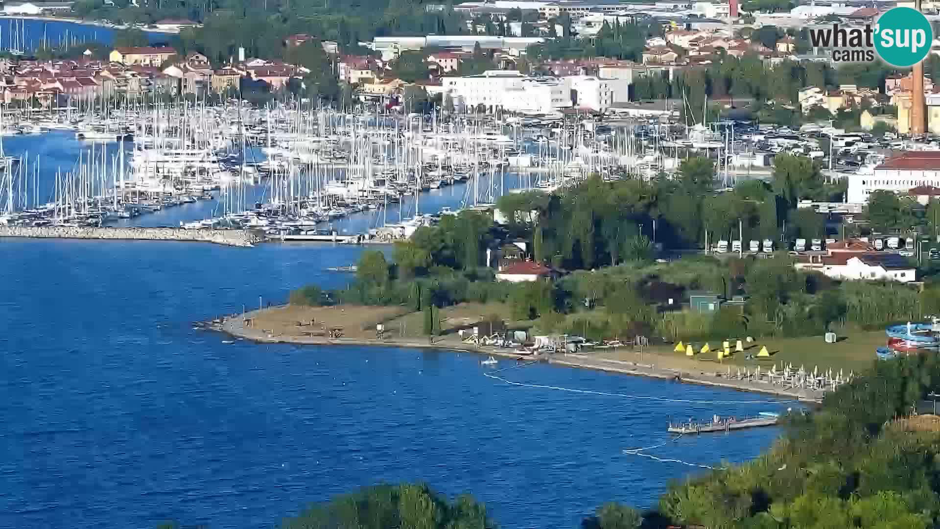 Web kamera Izola – Pogled s Belvedere Hotels
