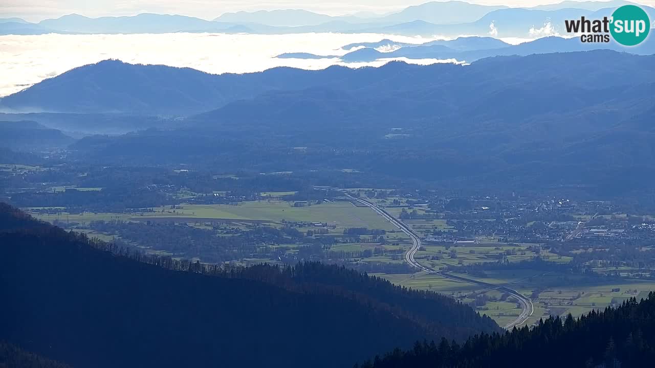 Koča na Golici Webcam (1582 m) – Slowenien