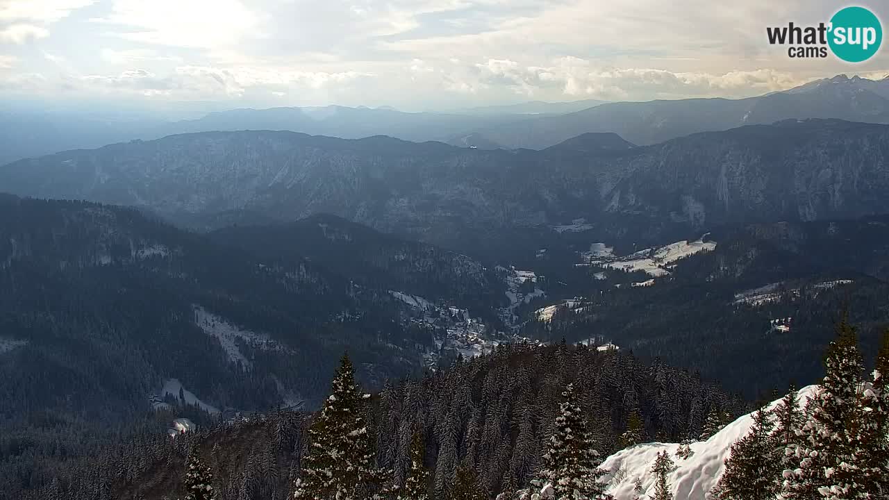 Koča na Golici Webcam (1582 m) – Slowenien