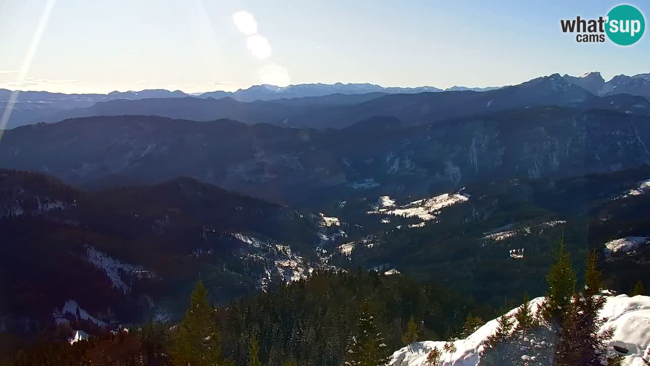 Koča na Golici Webcam (1582 m) – Slowenien