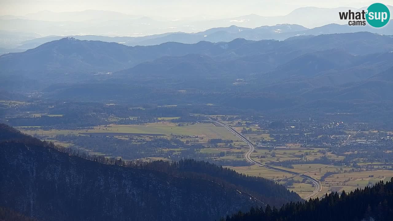 Koča na Golici Webcam (1582 m) – Slowenien