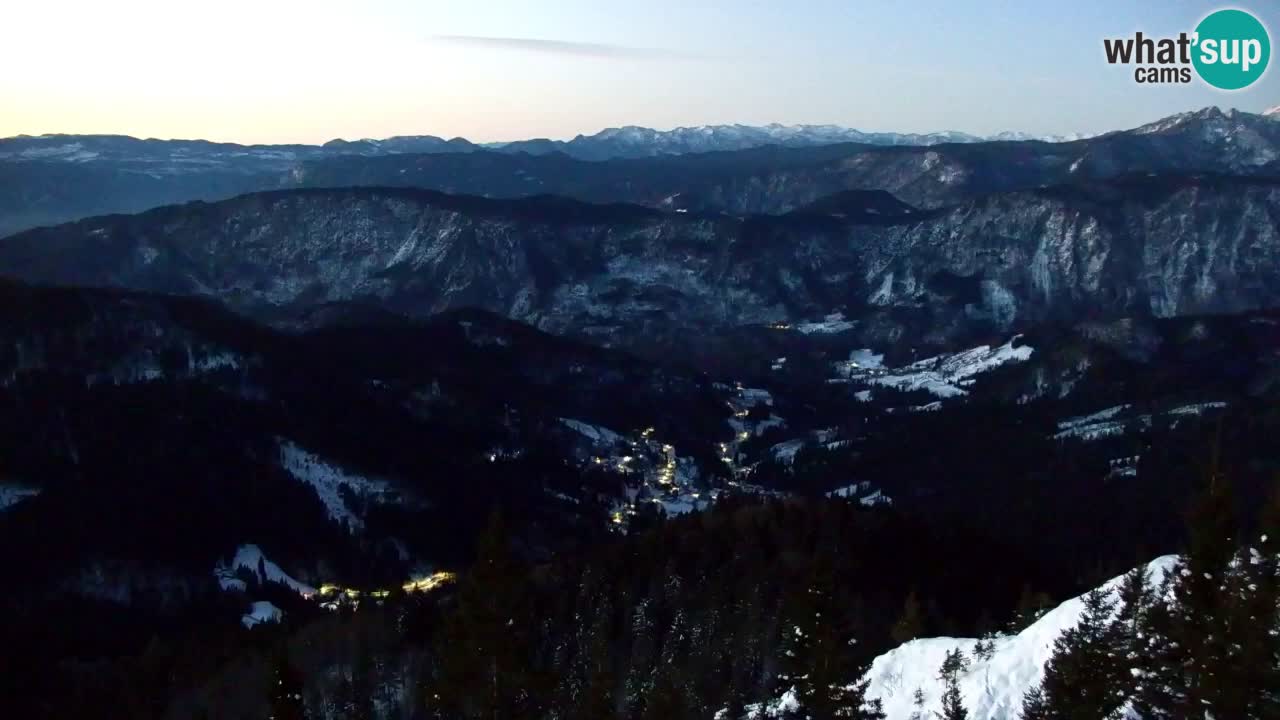 Koča na Golici Webcam (1582 m) – Slowenien