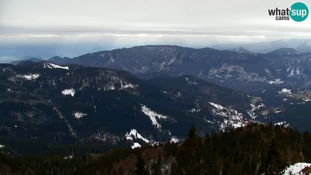 Koča na Golici Webcam (1582 m) – Slowenien